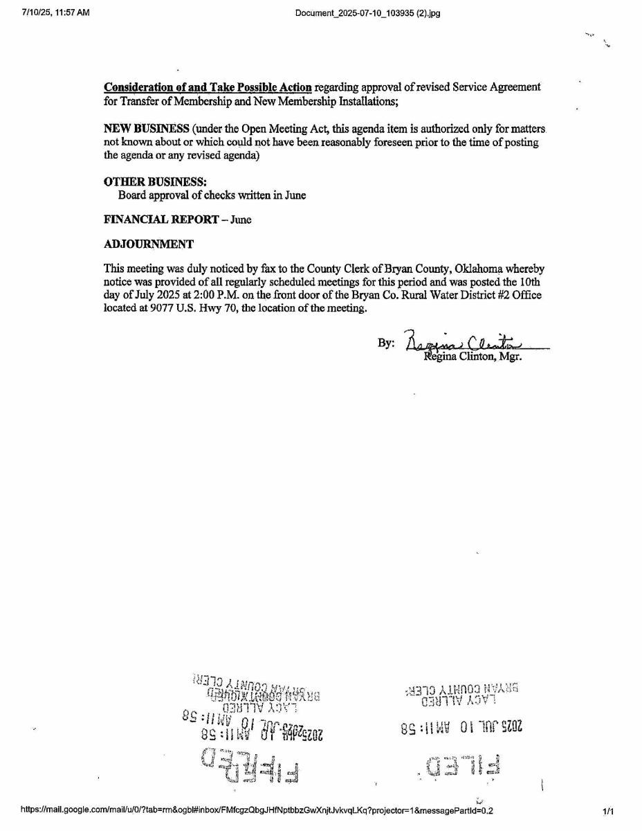 Agenda - July 14, 2025 - Pg. 2